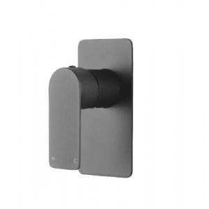 Vog Gun Metal Shower / Bath Wall Mixer